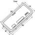 Cable Outlet Rect 98x242mm Plastic Black - view 2