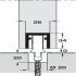 Fitting Set for Folding Interior Doors Hawa-Variofold 80/H Top hung system Set 1 - Basic set (2 doors) with pivot bearing and guide - view 5