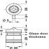 Symo3000 Gls Dr Lock Hinged Dr SF PNP - view 3
