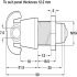 Padlockable Cam Lock for 6.5 12.2 or 19.2 mm Panels To suit panel thickness 12.2 mm bright nickel - view 4