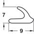 V Strip Seal SA 5.0m Rubber Brown - view 2