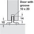 Fitting Set for Sliding Interior Doors Hawa-Junior 80/B (Modified) Top hung system for low headroom door For 1 door standard version - view 4