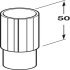 Plinth Shaft Extension 70mm Plastic Black - view 3