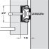 BB Drawer Runner 27mm Groove Sgl 15kg 246-338mm - view 3