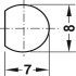 Profile Rod Ø 6 and Ø 8 mm Drawn Steel Ø 6 mm or Ø 8 mm Length 2000 mm polished nickel plated - view 3