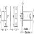 Economy Tubular Mortice Latch 57/76mm NP - view 2