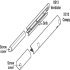 Slot Ventilator Plastic Trimvent Select XS13 Deflects air up down or both and straight Vent length 497 mm canopy length 497 mm white - view 2