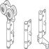 HafeleFld 100U Inter Hanger Set 316 GSS 943.32.809