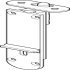 Flush Drop Bolt Inward Opening Top Mounting for Folding Patio Doors Slido Fold 100-U Top hung end folding system Length 190 mm without lock satin finish 943.32.089