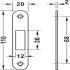 Hookbolt Lock Profile Cylinder Operated Startec For sliding doors Graphite black PVD coated - view 3