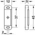 Magnetic Catch 4.0kg SF Zinc Alloy/NP - view 2