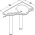 Support Washbasin Flexi Version Ropox Left hand version - view 3