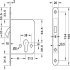Hookbolt Lock Profile Cylinder Operated Startec For sliding doors Graphite black PVD coated - view 4