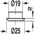 Cylinder Rosette D18mm Steel FNP - view 2
