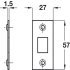 Mortice Latch Tubular Heavy Duty Latchbolt Operated by Lever Handles Backset 100 mm case size 123 mm satin brass - view 3