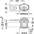 Cylinder Cam Lock 22mm PNP Dif Dir.A - view 3