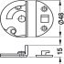 Table Top Connector D48x15mm Steel Glv - view 2
