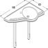 Ropox Support Washbasin Basic LH Wht - view 3