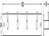 Coat Hook Rail 322x36x42mm 201 Brushed Stainless Steel - view 2