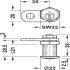 Cylinder Cam Lock 21mm PNP H1 Dir.B - view 3