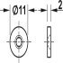 Mortice Magnetic Catch 1.8kg Steel/Plastic Wht - view 2