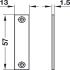 Striking Plate 57.13x1.5mm Steel NP - view 2