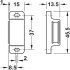 Magnetic Catch 3-4kg SF Steel/Plastic White - view 3