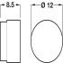 Magnetic Catch for Push Fixing Elite South half - cabinet mounting nickel - view 2