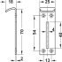 Safe Deposit Box Lock 70x25x18mm Steel Galvanised - view 3