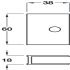 Channel Bracket Set Cubicle Fittings for 12-13 mm Board Partitions Aluminium Wall fixing - view 2