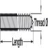 Wood to Metal Dowel M6x40mm Steel Self Col - view 2