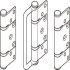 Hinge Handle Set Offset for Folding Patio Doors Slido Fold 100-U Top hung end folding system Gold finish 943.32.076