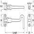 Cabin Hook+Eye Silent 150mm 316 SSS - view 2