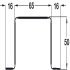 Finger Guard Commercial Length 1960 mm Plastic Long anticipated life span Length 1960 mm brown - view 2