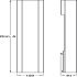 Wall Fixture for Brick Walls Width 150 mm Programma Cap Range PBA For installation of drop down support rails Dim. A 835 mm - view 2