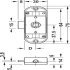 Espagnolette Lock Piccolo Nova Case Backset 15 or 25 mm with Aperture for 7 mm Square Spindle Without lock rosette Matt nickel plated right hand - view 2