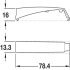 Surface Mount Long Version for K Push Tech Door Catch Engineering plastic Grey - view 4