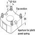 Plinth Foot Top Section Press Plastic Black - view 3