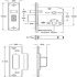 Mortice Sashlock Lock Case Only Steel and Zinc Alloy Backset 44 mm case size 67 mm satin stainless steel - view 2