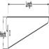 U-Bracket 68x370mm 55kg Steel Wht - view 2