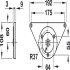 Leg w Adj D60x870mm Tub Steel PCP - view 4