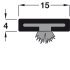 Intumes Strip/Brush FD30 2100x15x4mm Brw - view 2