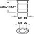 Dust Exc.Socket ts D9-15/D15x19mm Brs NP - view 2