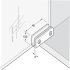 110D Simplex Glass Door Hinge Steel/Plastic Black - view 4