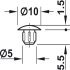 Cover Caps D10mm Blind Phillips Plastic Black 9005 - view 2
