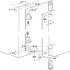 Pivot Hinge 140° Without Stop For flush mounted doors Brown - view 2
