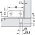 110D Simplex Glass Door Hinge Steel/Plastic Black - view 3