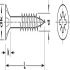 Spax Chipboard Screw, Countersunk Head, PZ, Partially Threaded, Yellow Chromatized, 5 x 90 mm - view 2