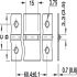 Continuous Hinge Rolled Straight Piano 3500 mm Length Open width 32 mm nickel-plated - view 2