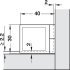 170D Glass Door Hinge Set Zinc Alloy CP - view 3